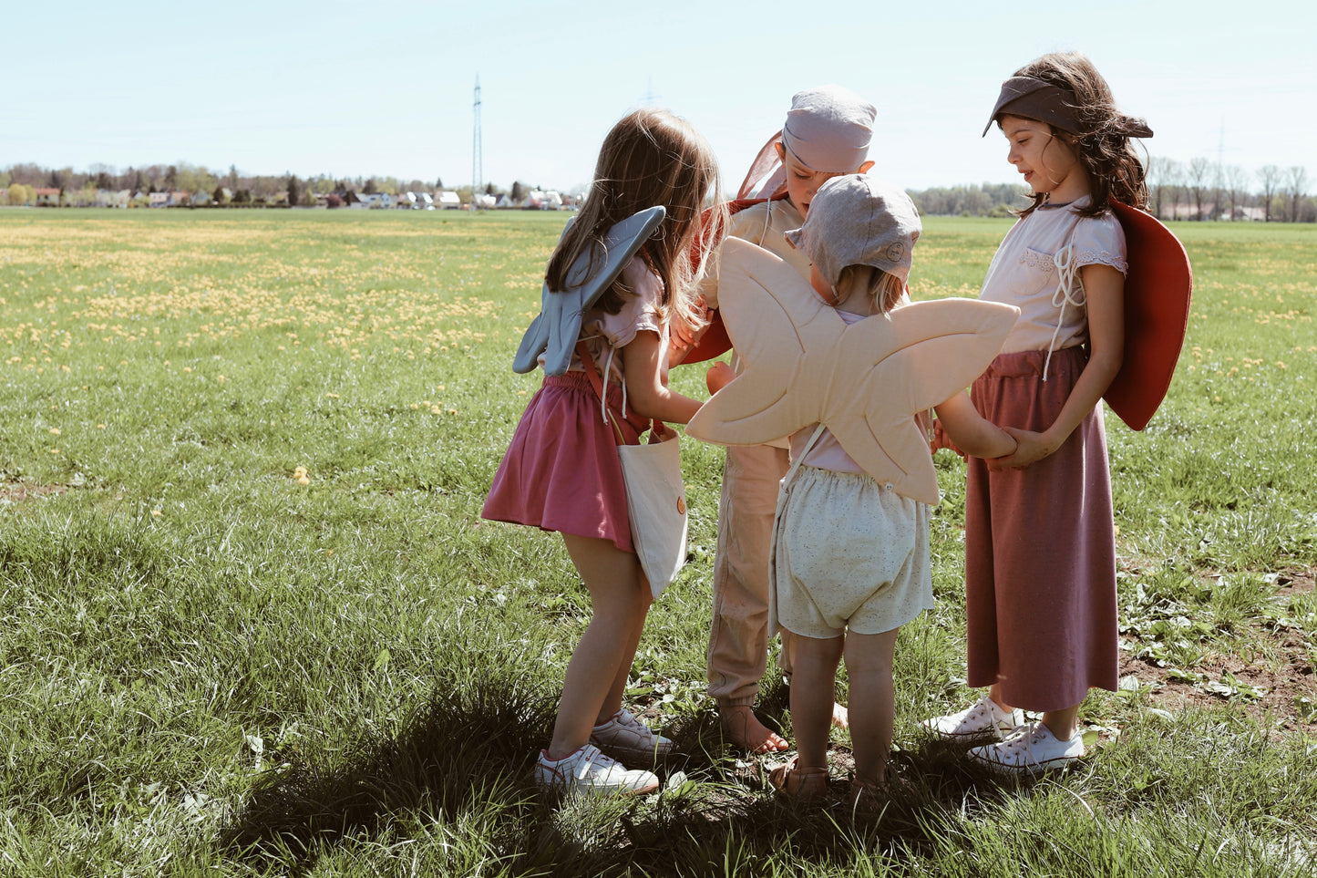 Culotte für Kinder aus Baumwoll-Jersey, weite paperbag Hose