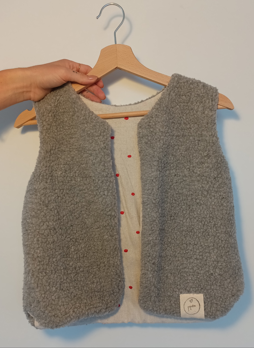 Sonderedition - Ärmellose Weste aus Lammwoll-Imitat, Teddy Wendeweste für Herbst & Winter