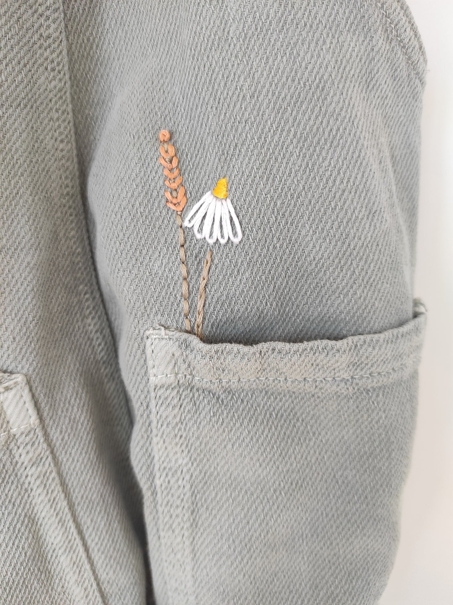 Stickerei 'Blüten-Duo'
