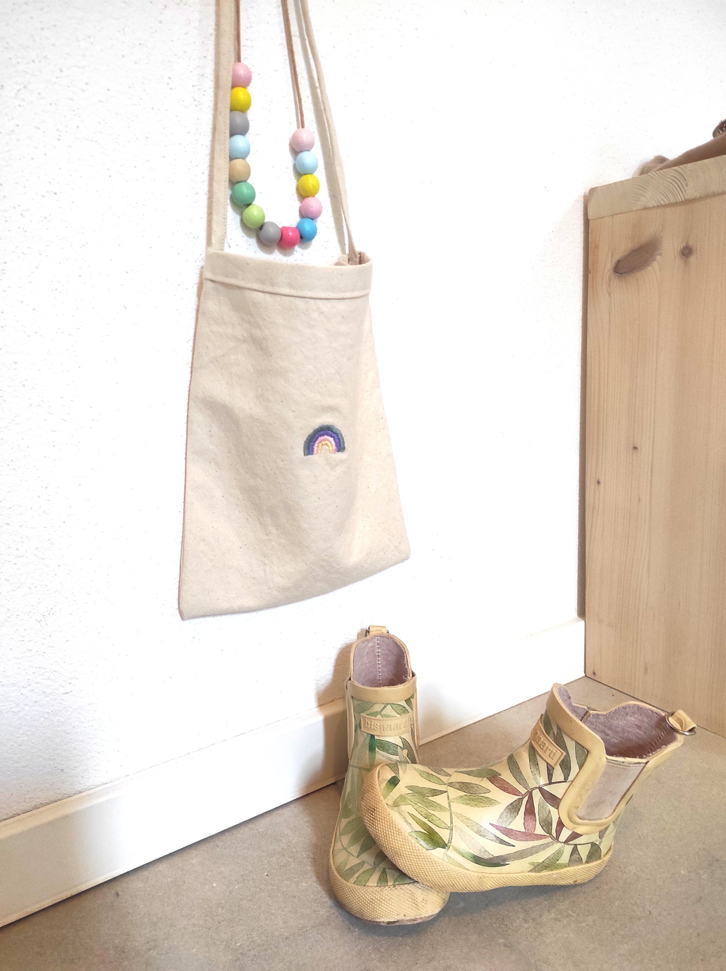Kinder-Tasche, Turnsäckchen, Kindergarten-Umhängetasche, Jute Beutel - personalisiebar/100% Baumwolle