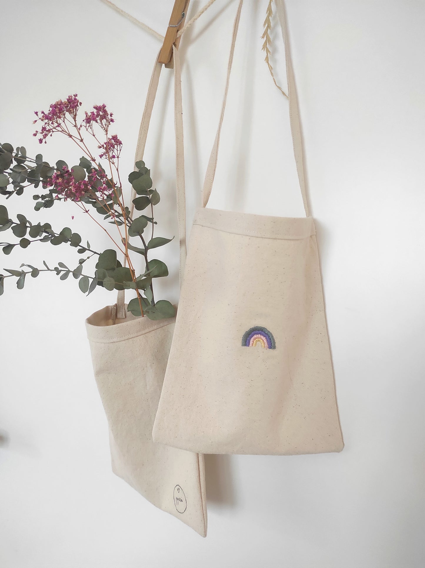 Kinder-Tasche, Turnsäckchen, Kindergarten-Umhängetasche, Jute Beutel - personalisiebar/100% Baumwolle