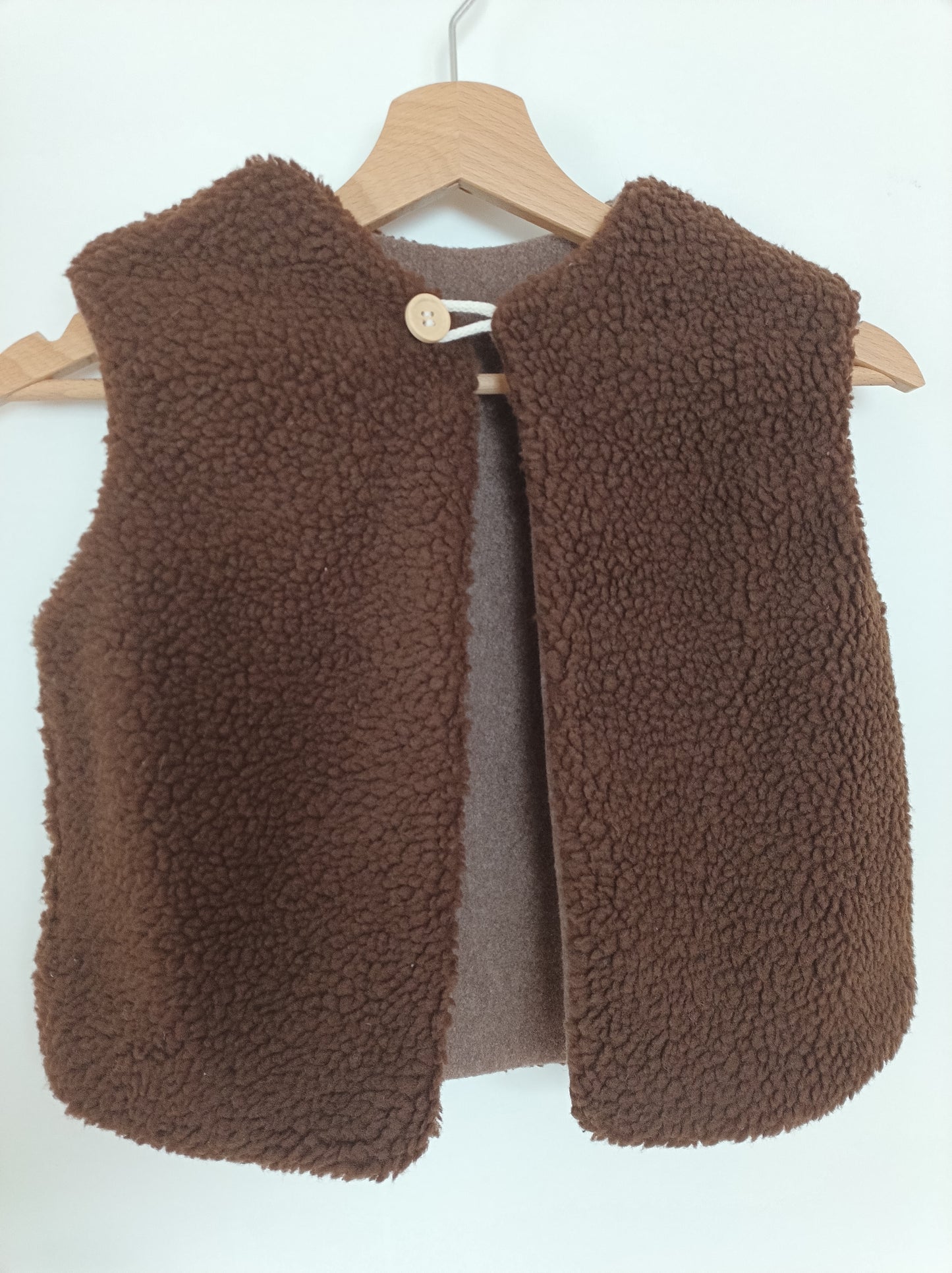 Unisex Ärmellose Weste aus Lammwoll-Imitat, Teddy Wendeweste für Herbst & Winter (Kopie)