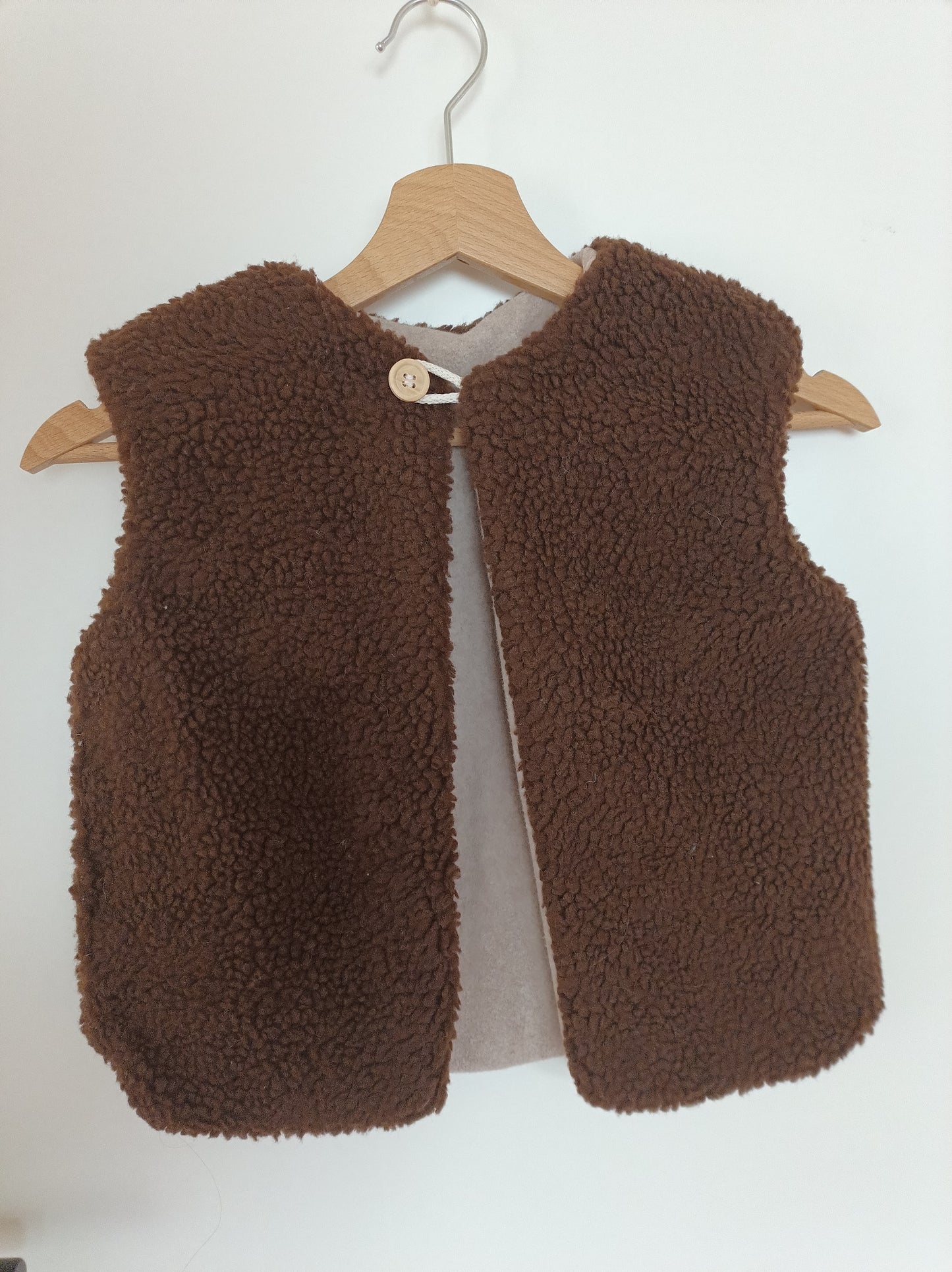Unisex Ärmellose Weste aus Lammwoll-Imitat, Teddy Wendeweste für Herbst & Winter (Kopie)