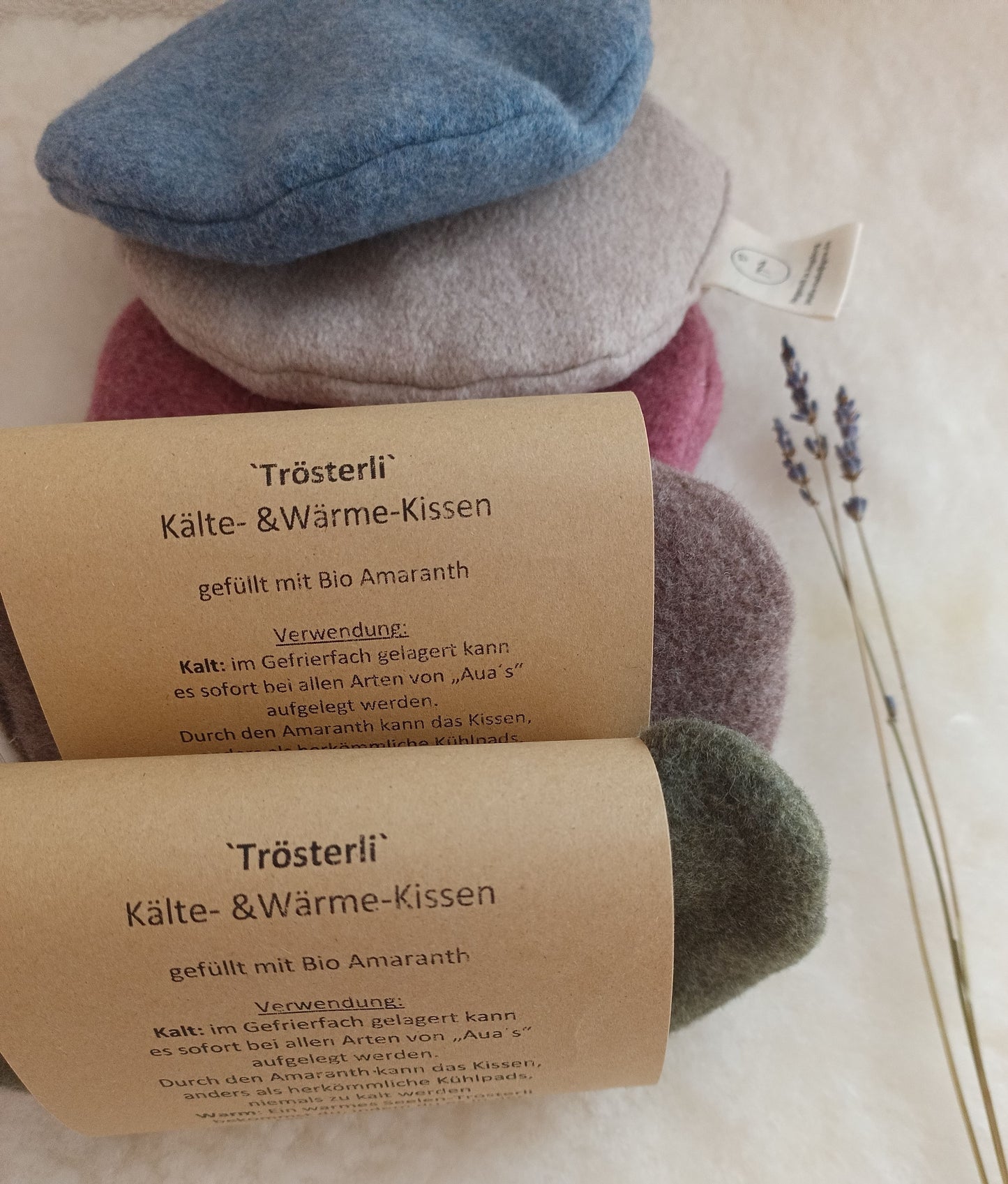 "Trösterli" Bio Wärme-/Kältekissen - mit Bio Amaranth