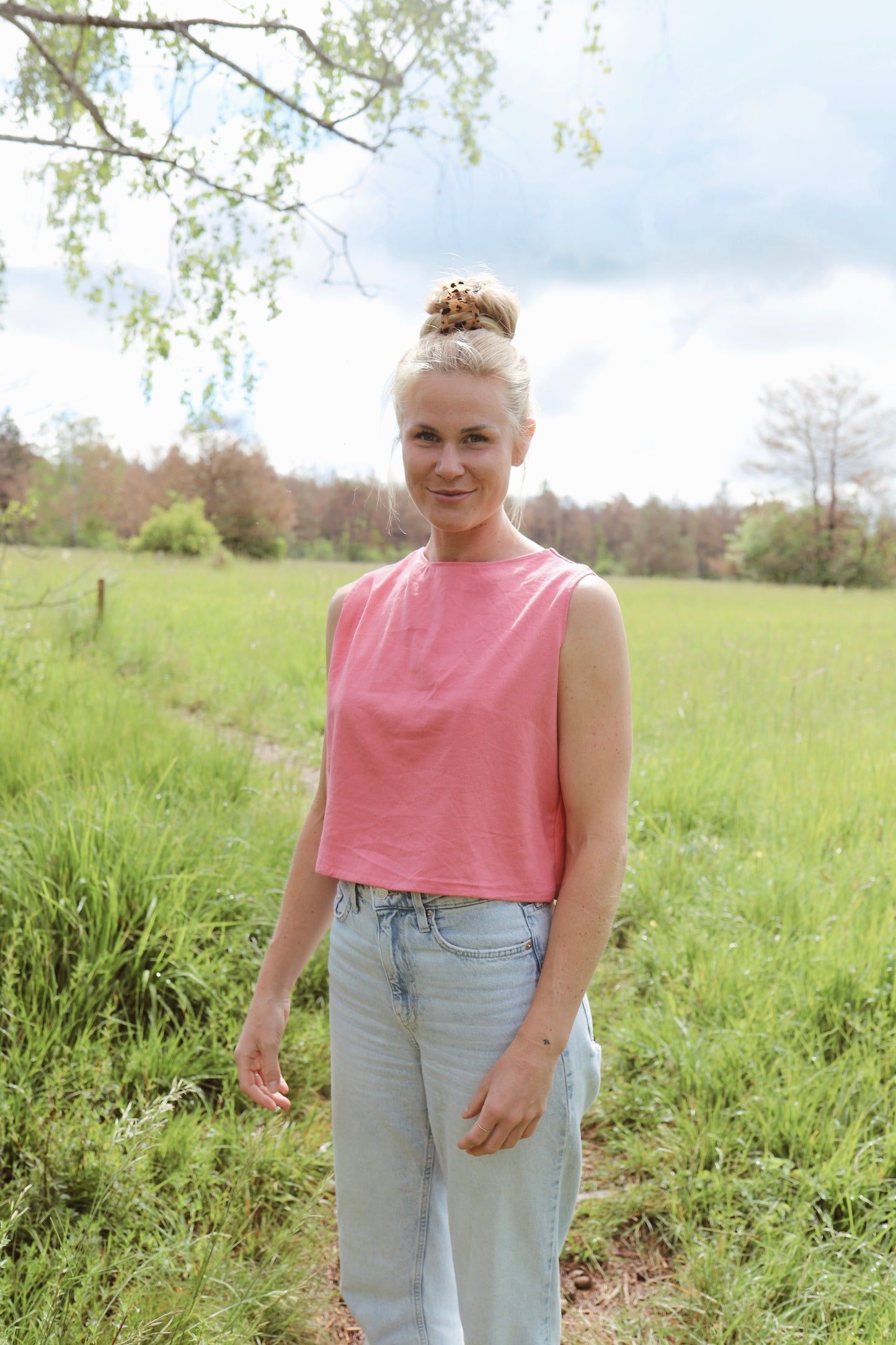 One-size Shirt / Crop-Top / kurz geschnittenes Basic Shirt