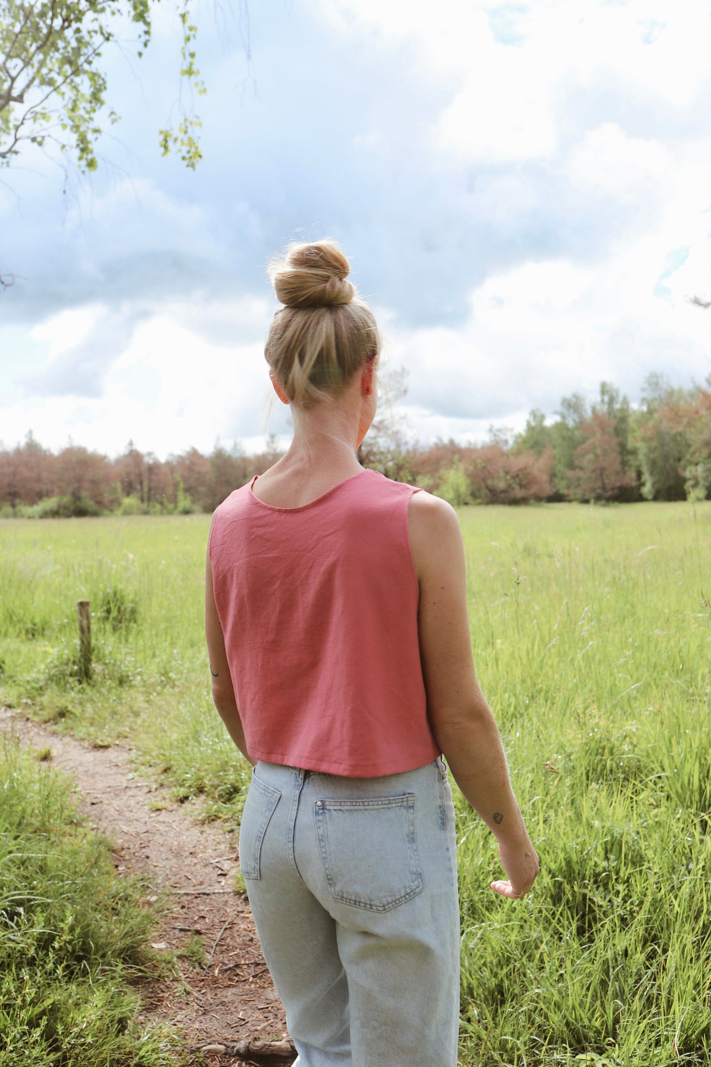 One-size Shirt / Crop-Top / kurz geschnittenes Basic Shirt