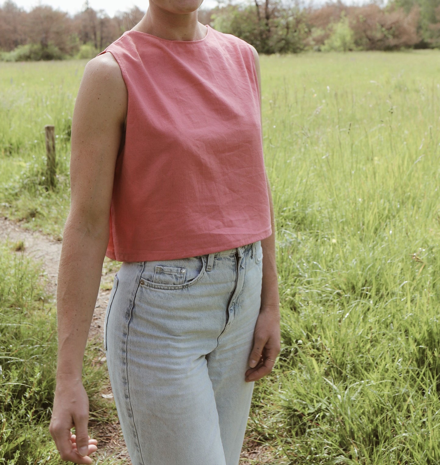 One-size Shirt / Crop-Top / kurz geschnittenes Basic Shirt