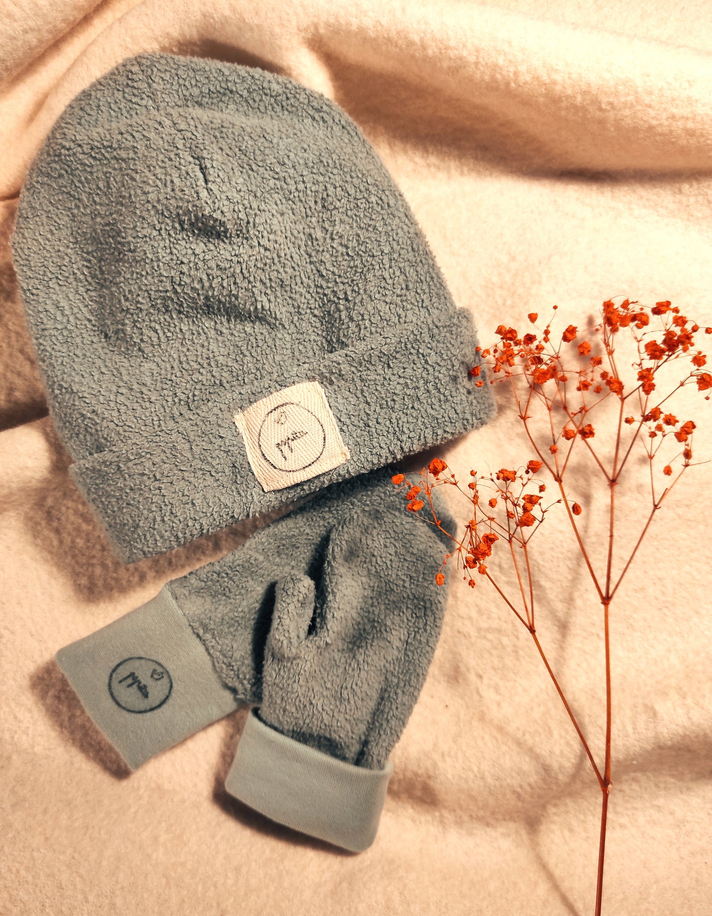 Kinder-Handschuhe "Mini" aus Baumwoll-Fleece