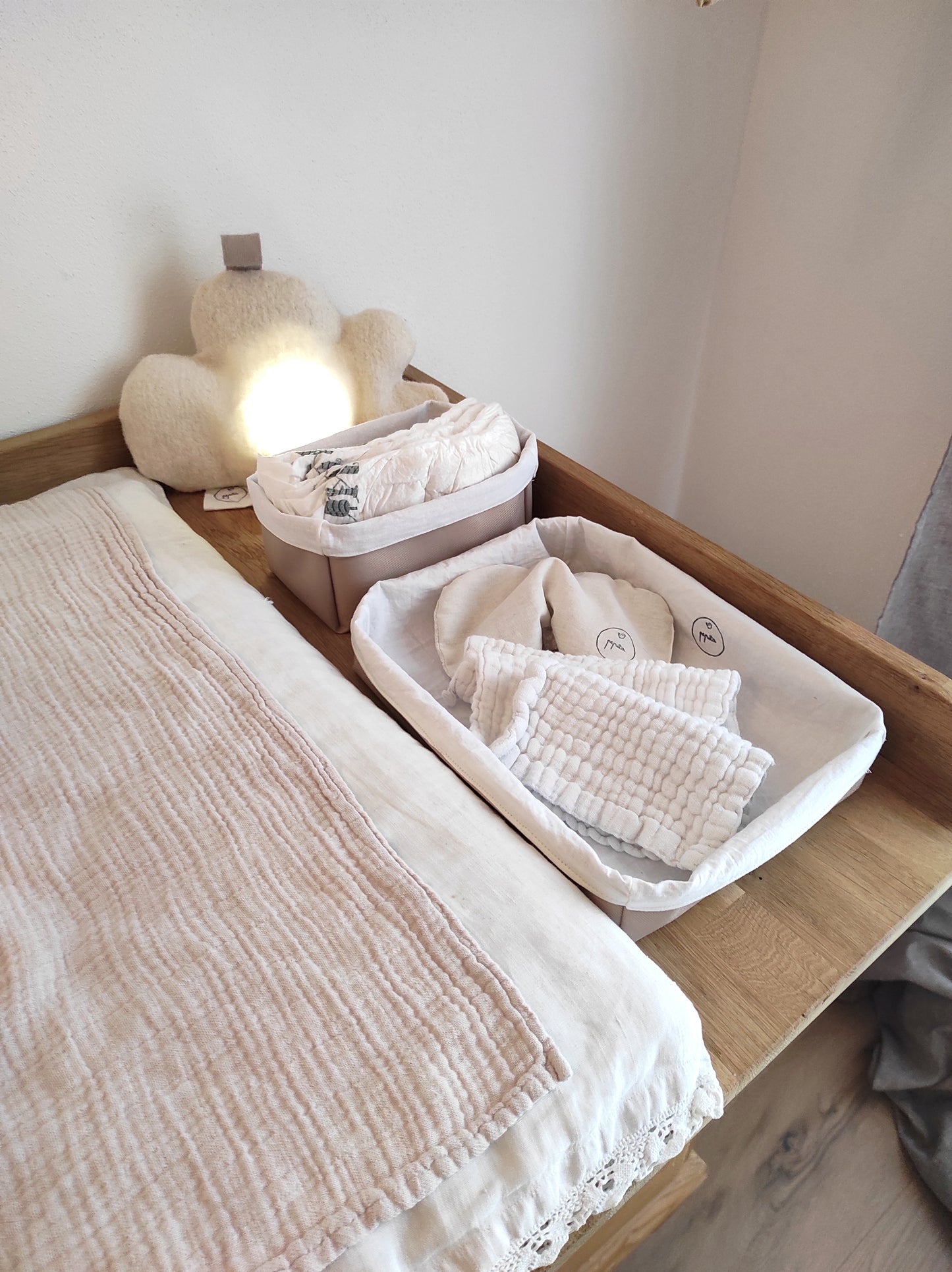 Utensility-Bags / Körbchen / Ordnungs-System für Wickeltisch,  Kinderzimmer uvm