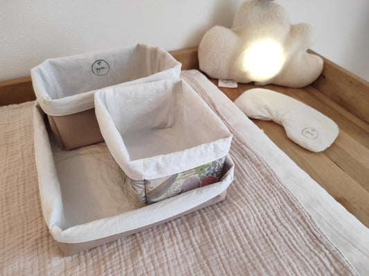 Utensility-Bags / Körbchen / Ordnungs-System für Wickeltisch,  Kinderzimmer uvm