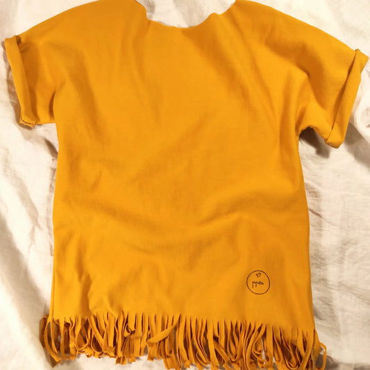 Unisex Fransen T-Shirt BIO Baumwolle (Jersey) / Viskosejersey, personalisierbar