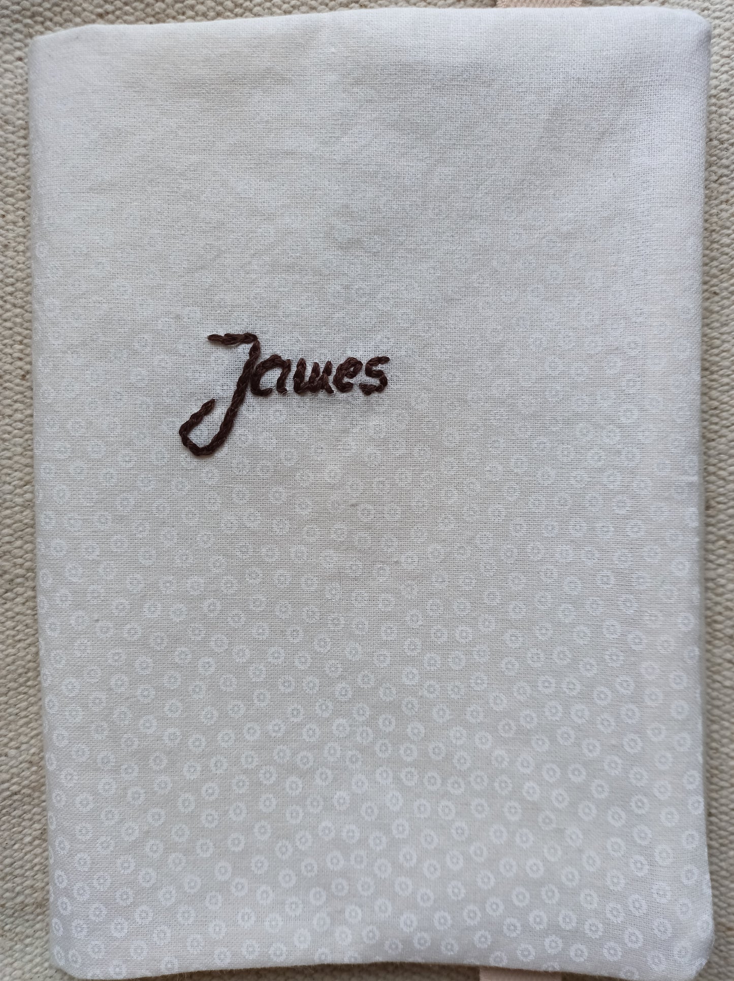 Mutterpass-Hülle handbestickt "Wünsch-dir-was"