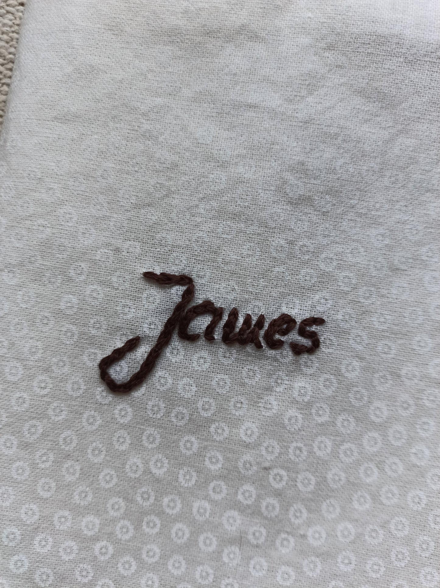 Mutterpass-Hülle handbestickt "Wünsch-dir-was"