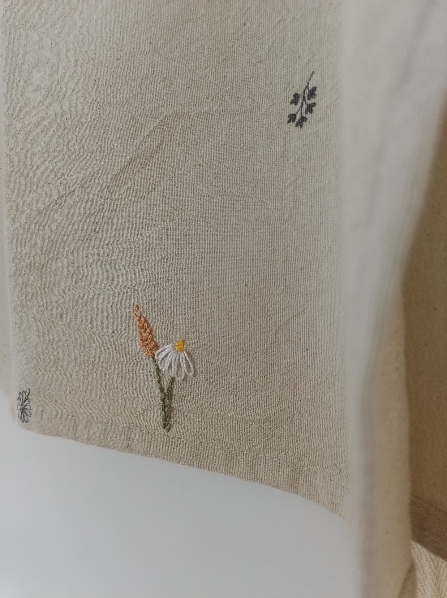 Stickerei 'Blüten-Duo'