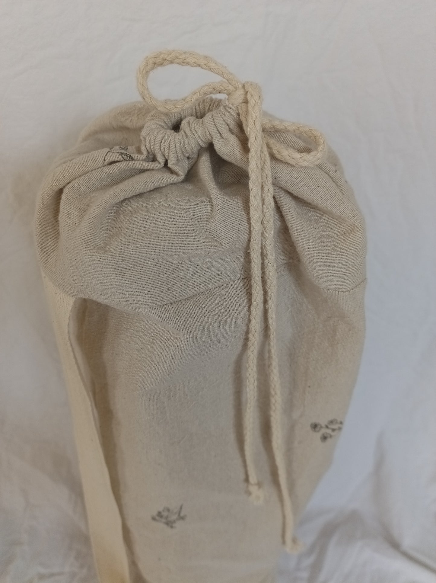 Yogatasche "Feel Your Flow" , Yoga-/Pilatesmatten-Tasche, Yogi-Bag - personalisiebar, aus Leinen/Baumwolle