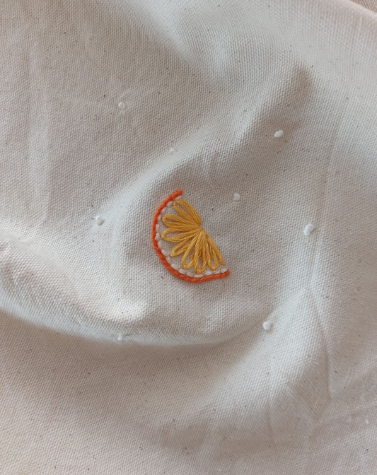 Stickerei 'Orange'