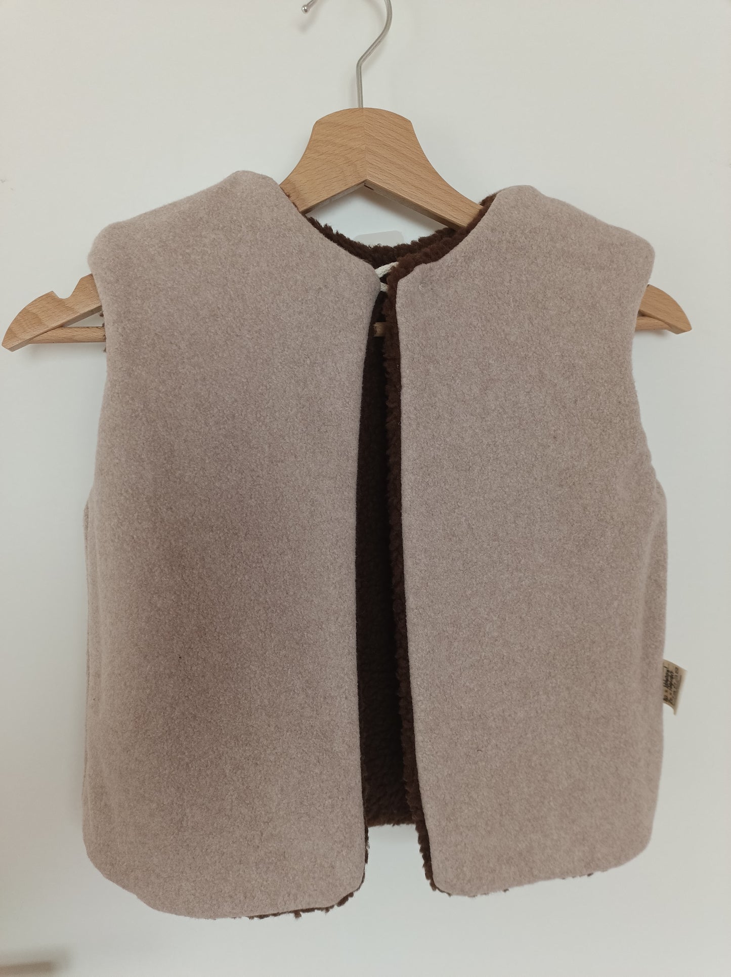 Unisex Ärmellose Weste aus Lammwoll-Imitat, Teddy Wendeweste für Herbst & Winter (Kopie)