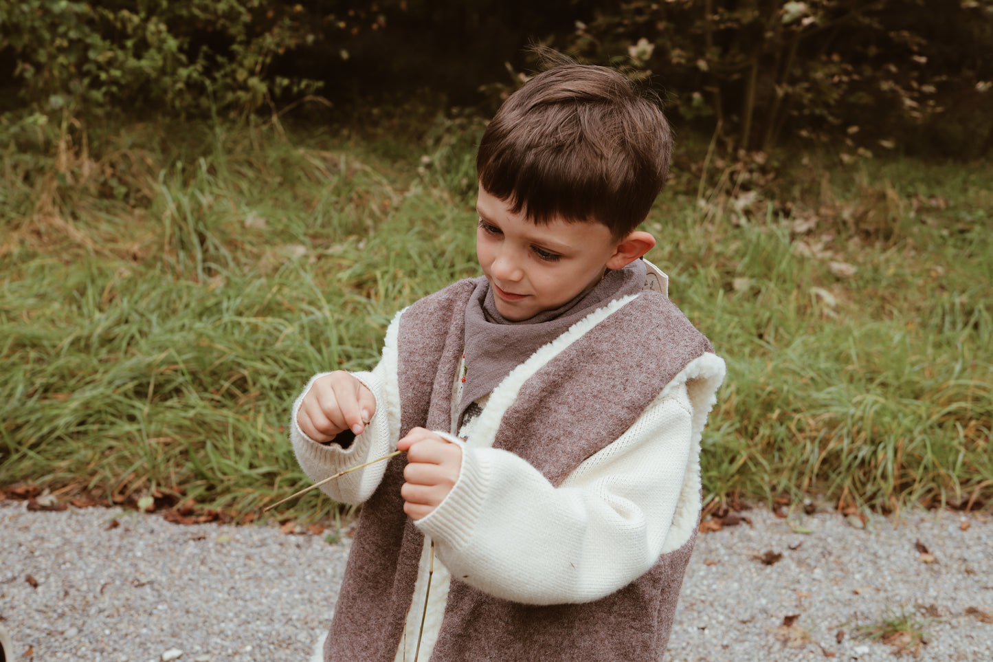 Unisex Ärmellose Weste aus Schafwolle, Wendeweste für Herbst & Winter Lammfell